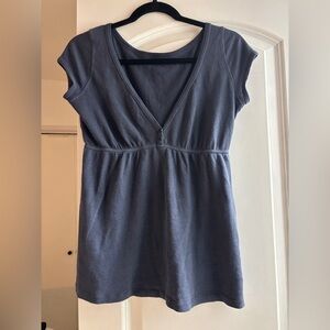 NWOT Two Button Babydoll Top